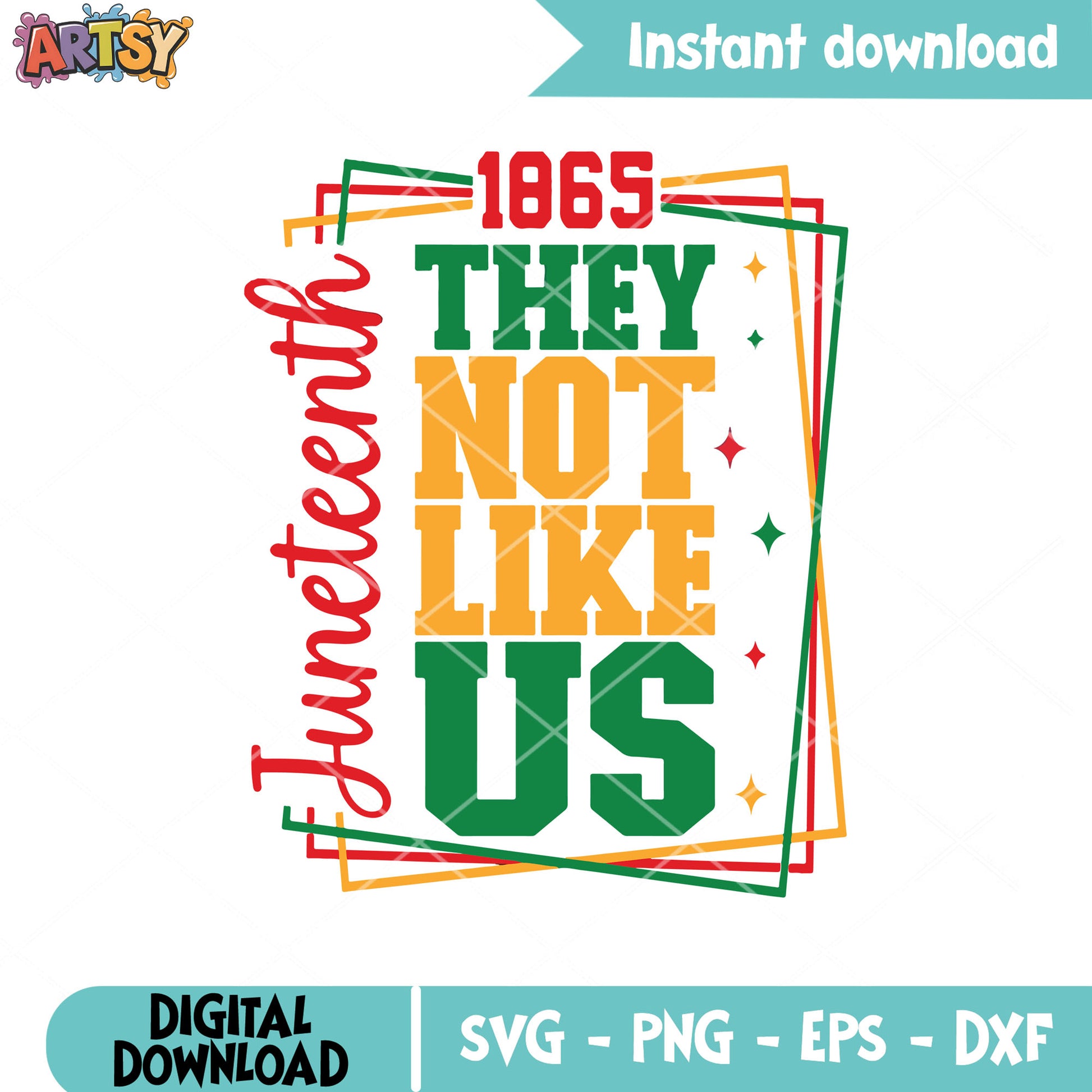 They not like us 1865 svg, juneteenth svg, they not like us svg