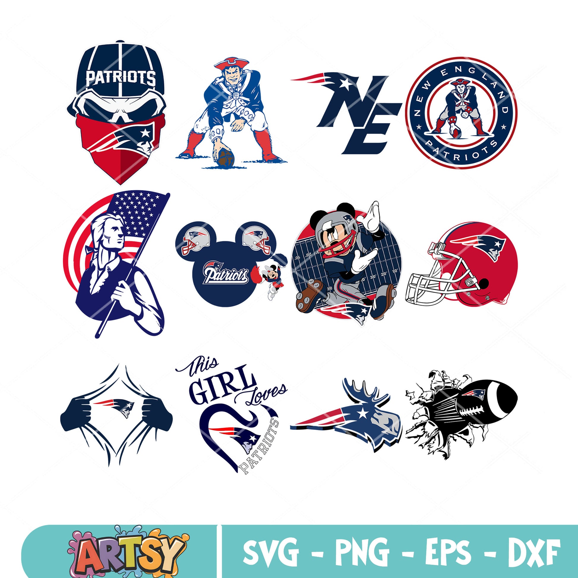 This girl patriots bundle svg, new england patriots svg, rugby ball nfl svg