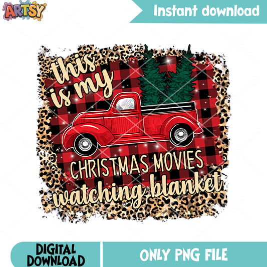 This is my christmas movie truck png, christmas gifts png, xmas png