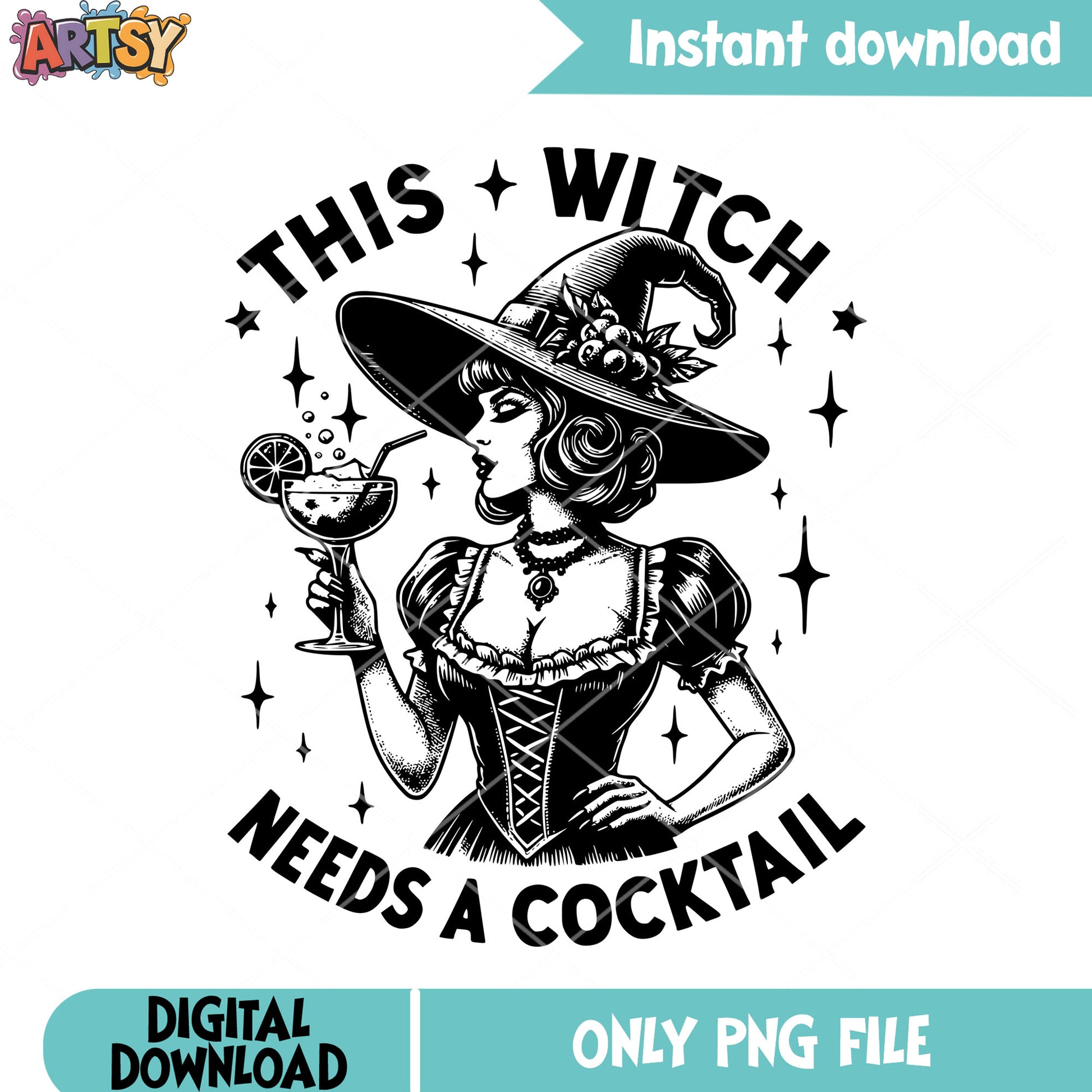 This wiitch needs a cocktail png, witch hat png, halloween scary png