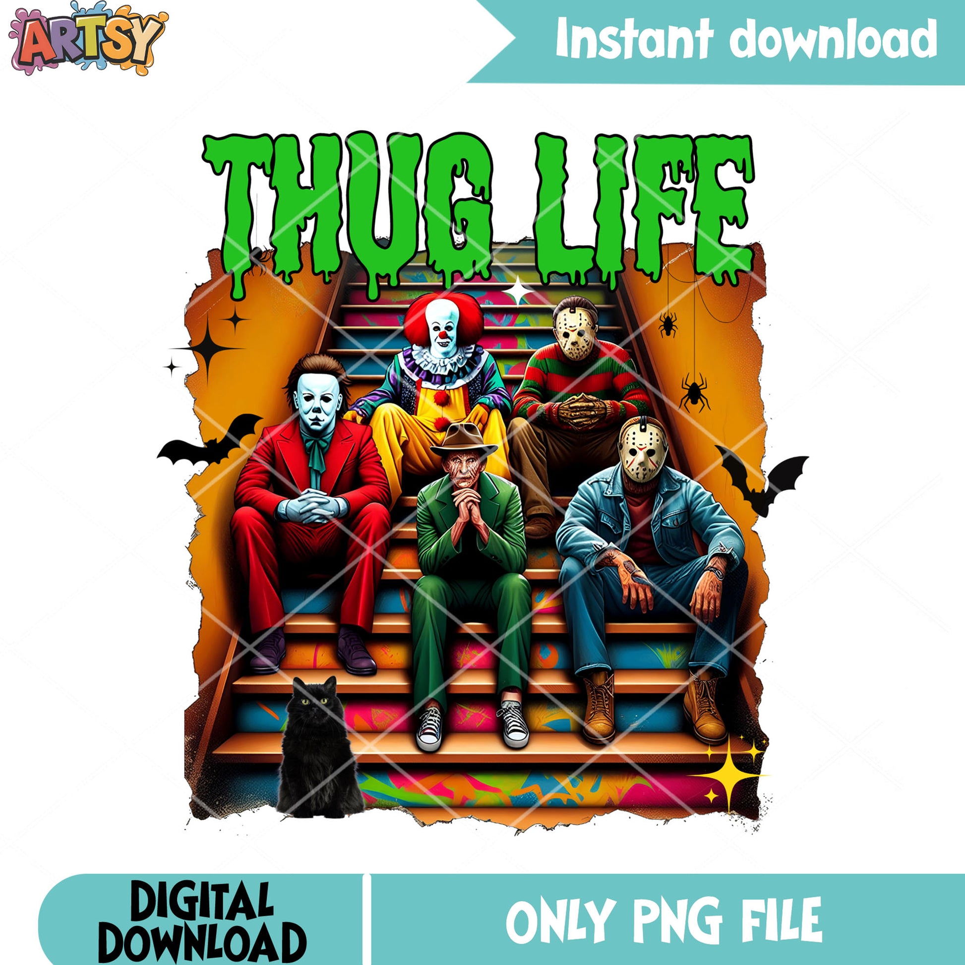 Thug life png, Horror movie character png, micheal myers png