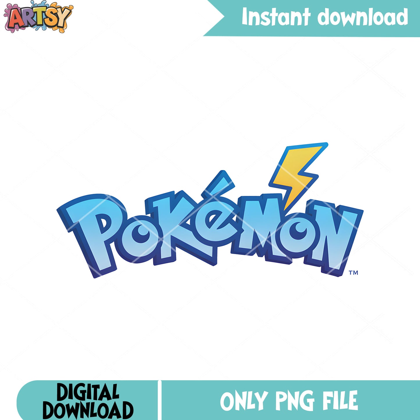 Thunder bolt pokemon logo png, pokemon gifts png, pokemon poster png