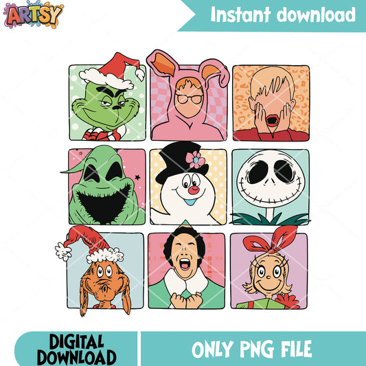 Ticket christmas character png, jack skelington png, cindy lou who png