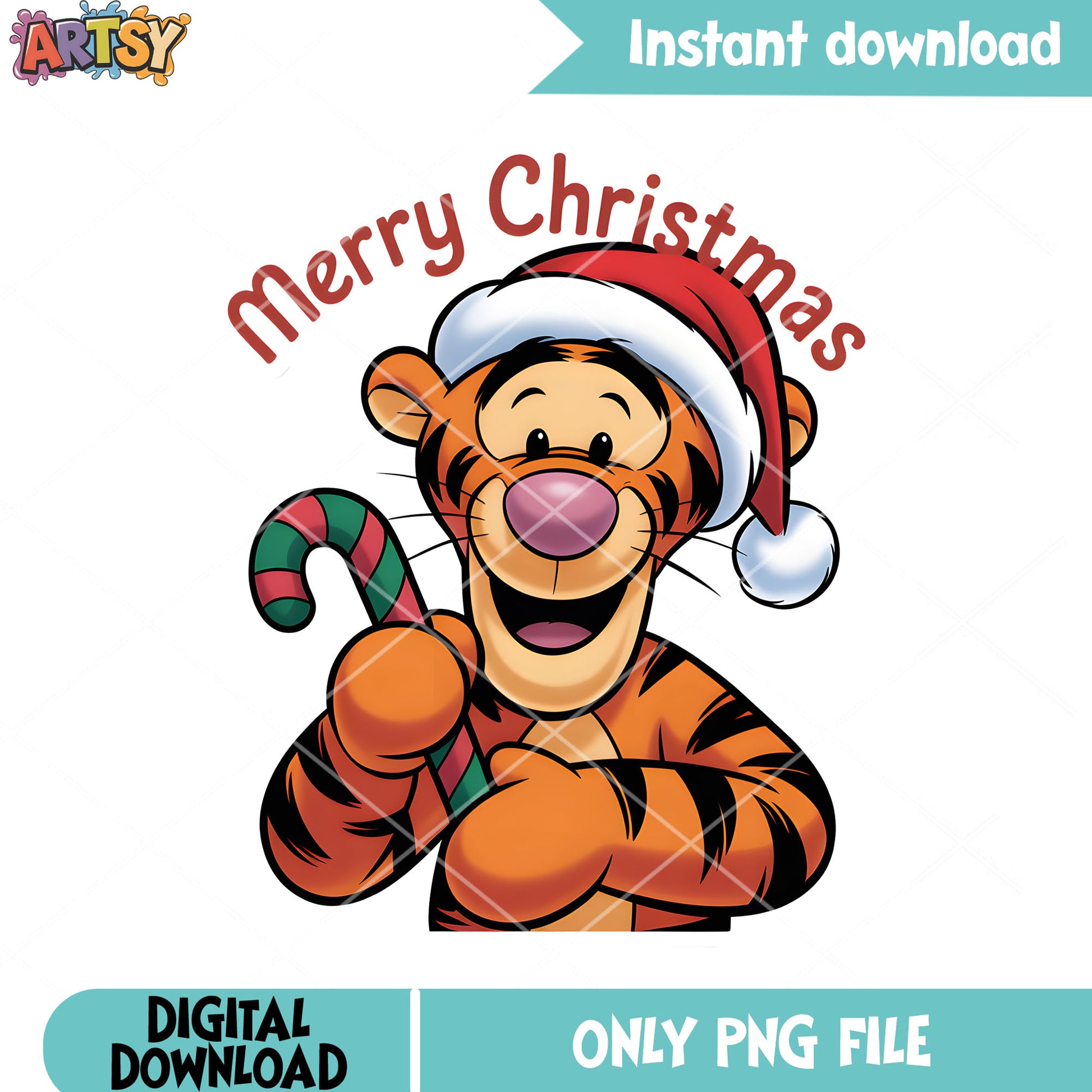 Tiger disney christmas png, winnie the pooh png,​ disney tiger png