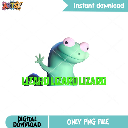 Tiktok lizard green png, lizard meme png, lizard lizard png