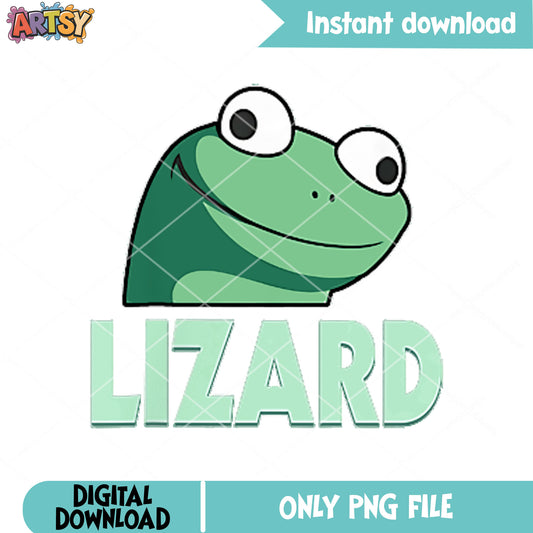 Tiktok lizard lizard png, lizard meme png, lizard emote png