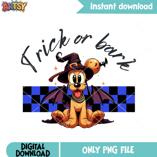 Tiny max bats wing png, blue and black plaid​ png, witch costume png