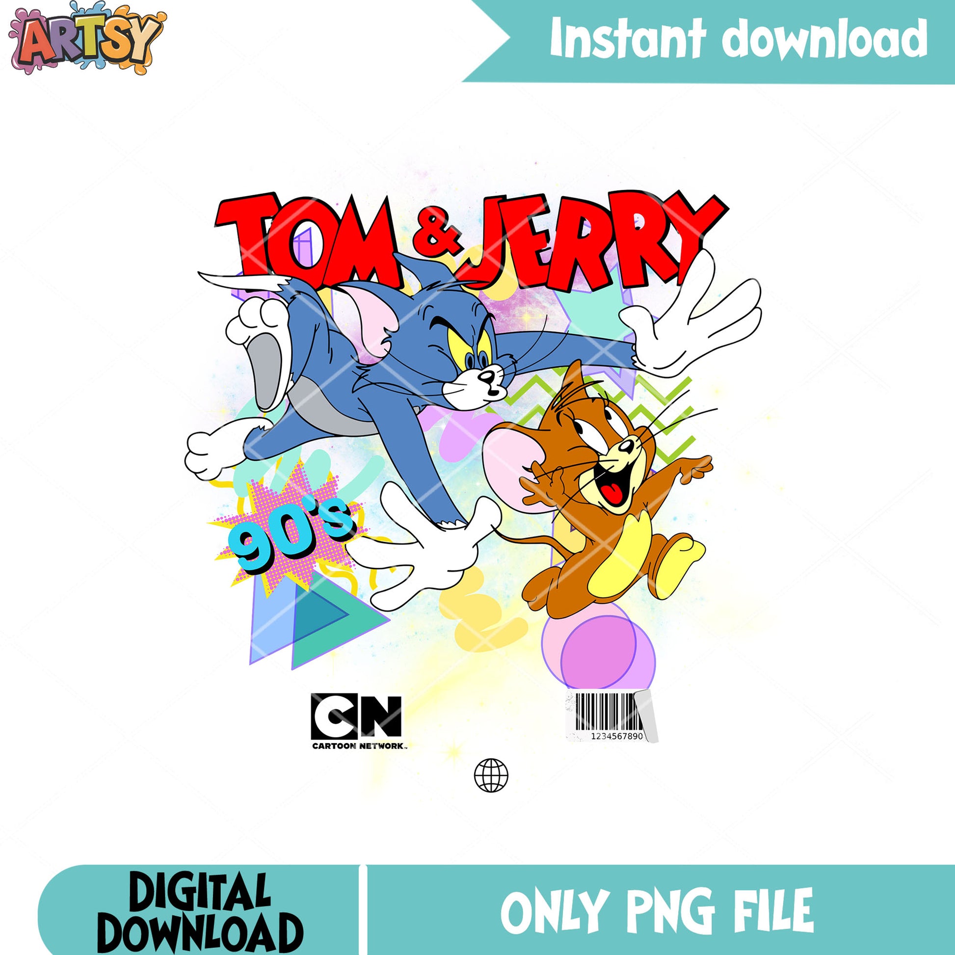 Tom and Jerry retro png, Tom and Jerry cartoon png, Tom and Jerry film png
