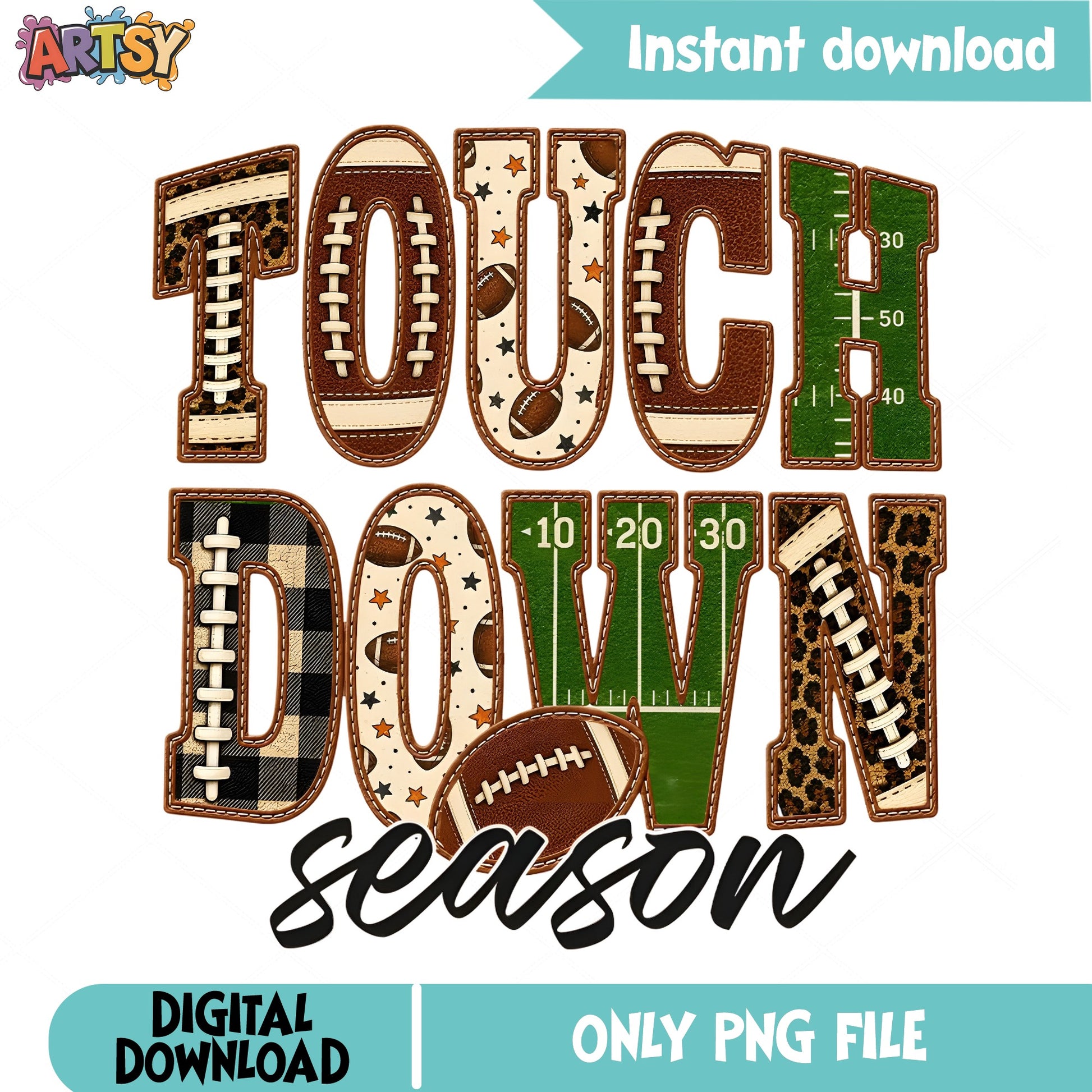 Touchdown Season PNG, Football Season PNG, Game Day PNG