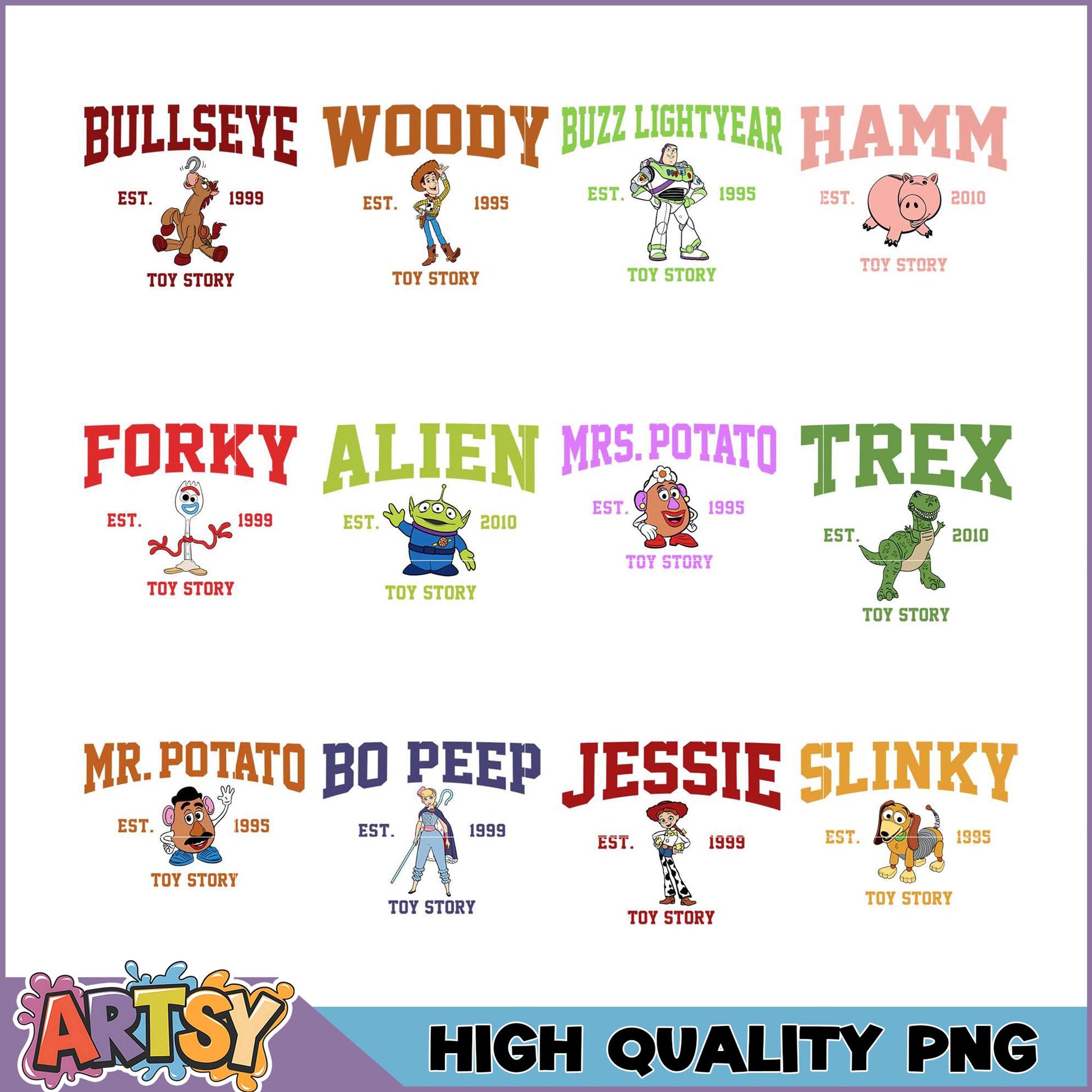 Toy Story Characters PNG Bundle High Quality