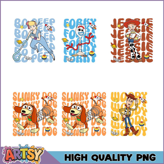 Toy Story PNG Bundle Bo Peep, Woody, Jessie, More
