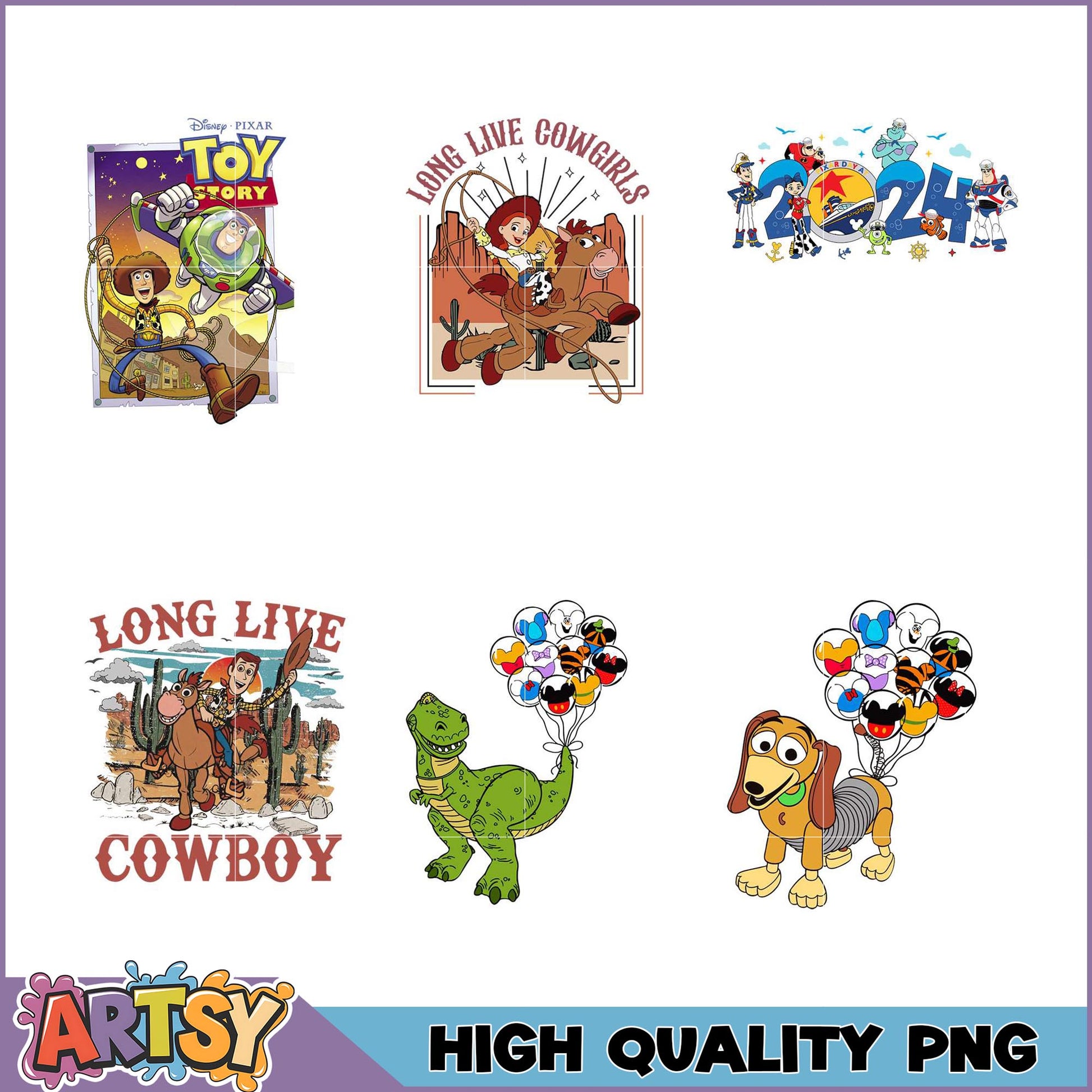Toy Story PNG Bundle High-Quality Designs for Crafts