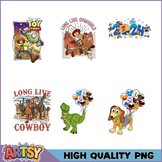 Toy Story PNG Bundle High-Quality Designs for Crafts