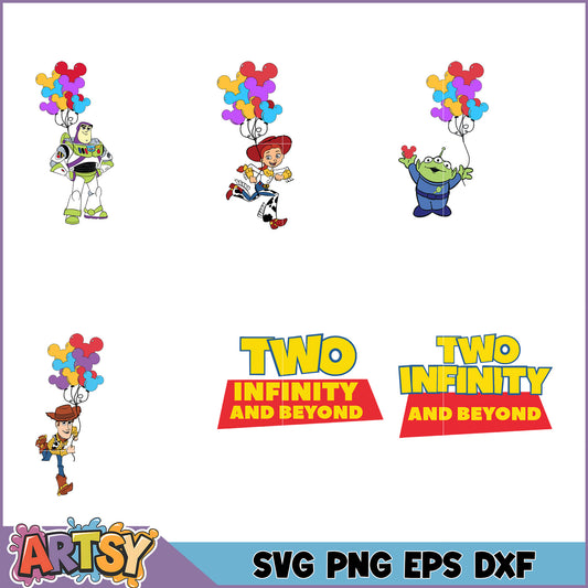 Toy Story SVG Bundle PNG, EPS, DXF