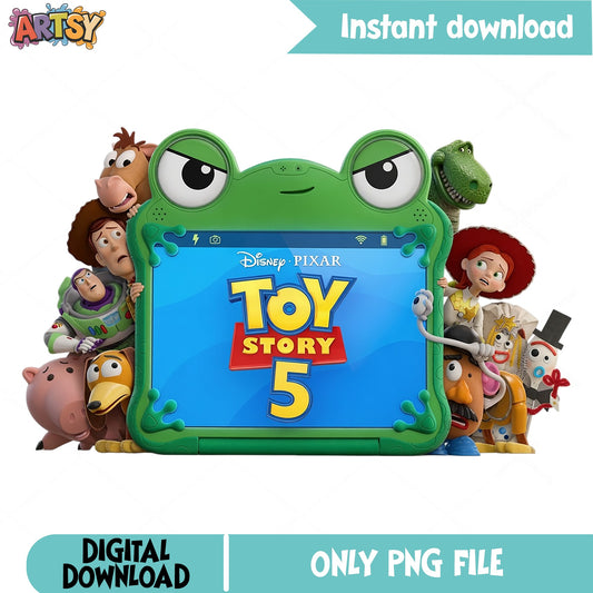Toy Story 5 Characters PNG, Disney Pixar Bundle, Buzz Lightyear PNG