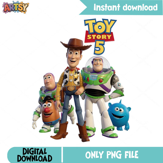 Toy Story 5 Characters PNG, Woody And Buzz Lightyear, Disney PNG