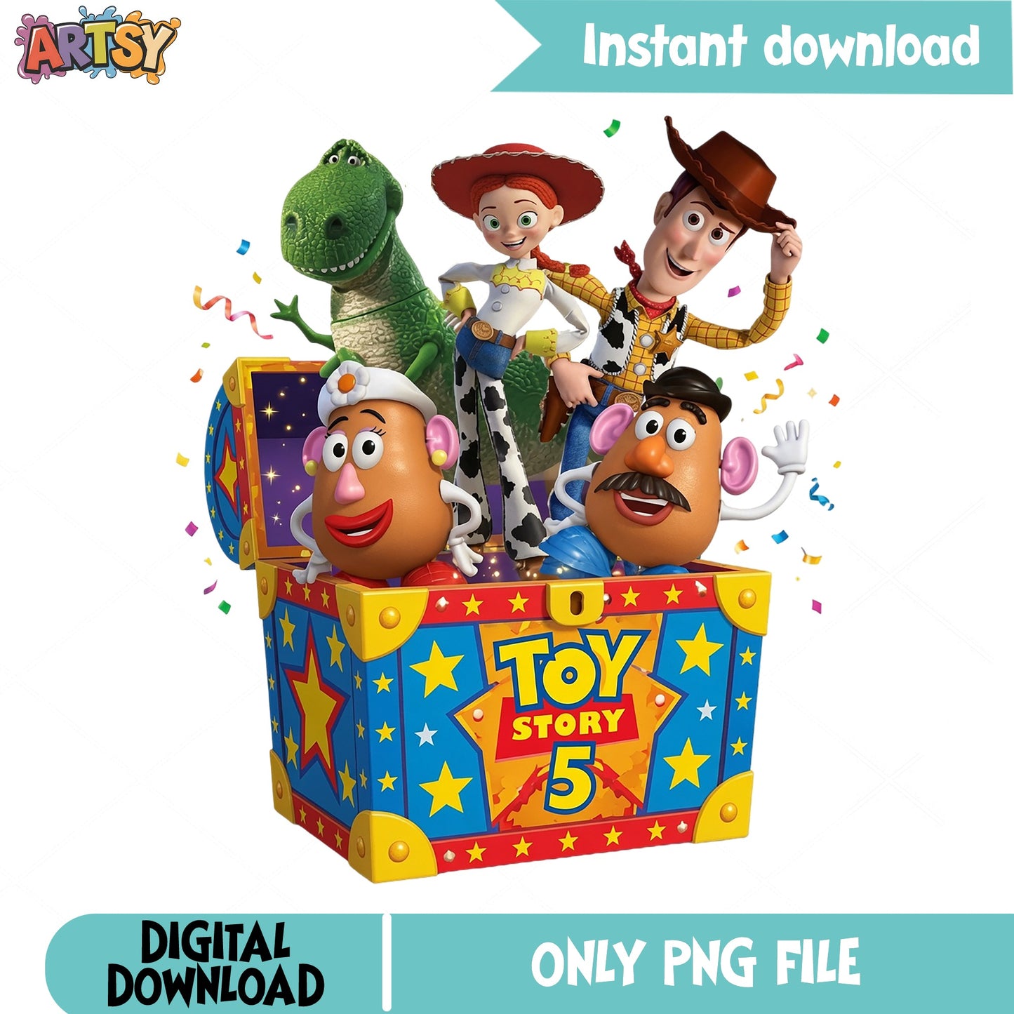 Toy Story 5 Characters PNG, Woody Jessie Rex PNG, Disney PNG