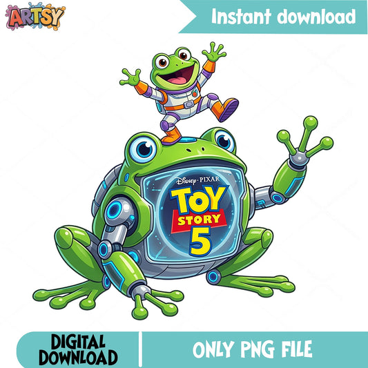 Toy Story 5 Frog Robot PNG, Disney Pixar PNG, Toy Story PNG