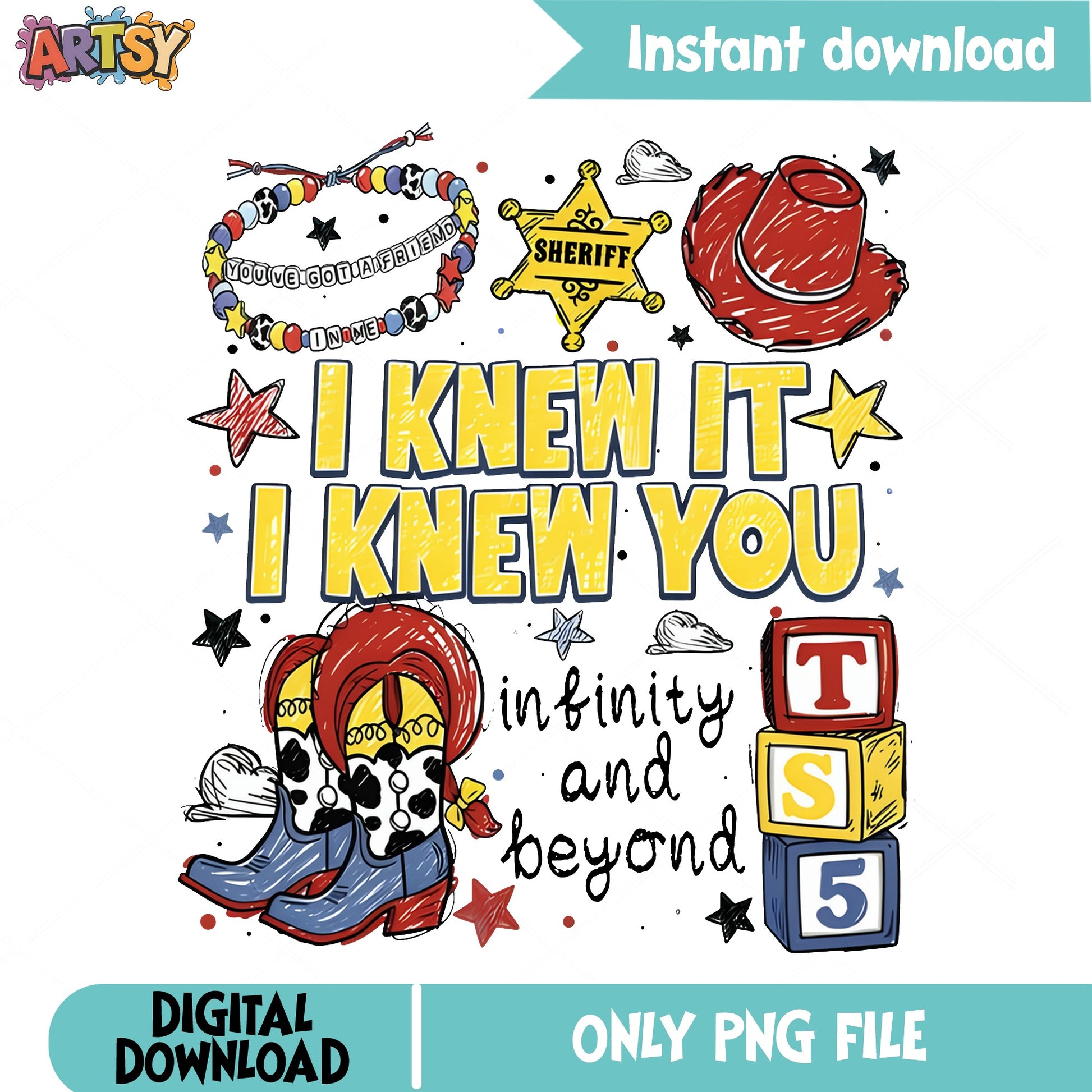 Toy Story 5 I Knew It I Knew You PNG, Woody PNG, Disney PNG