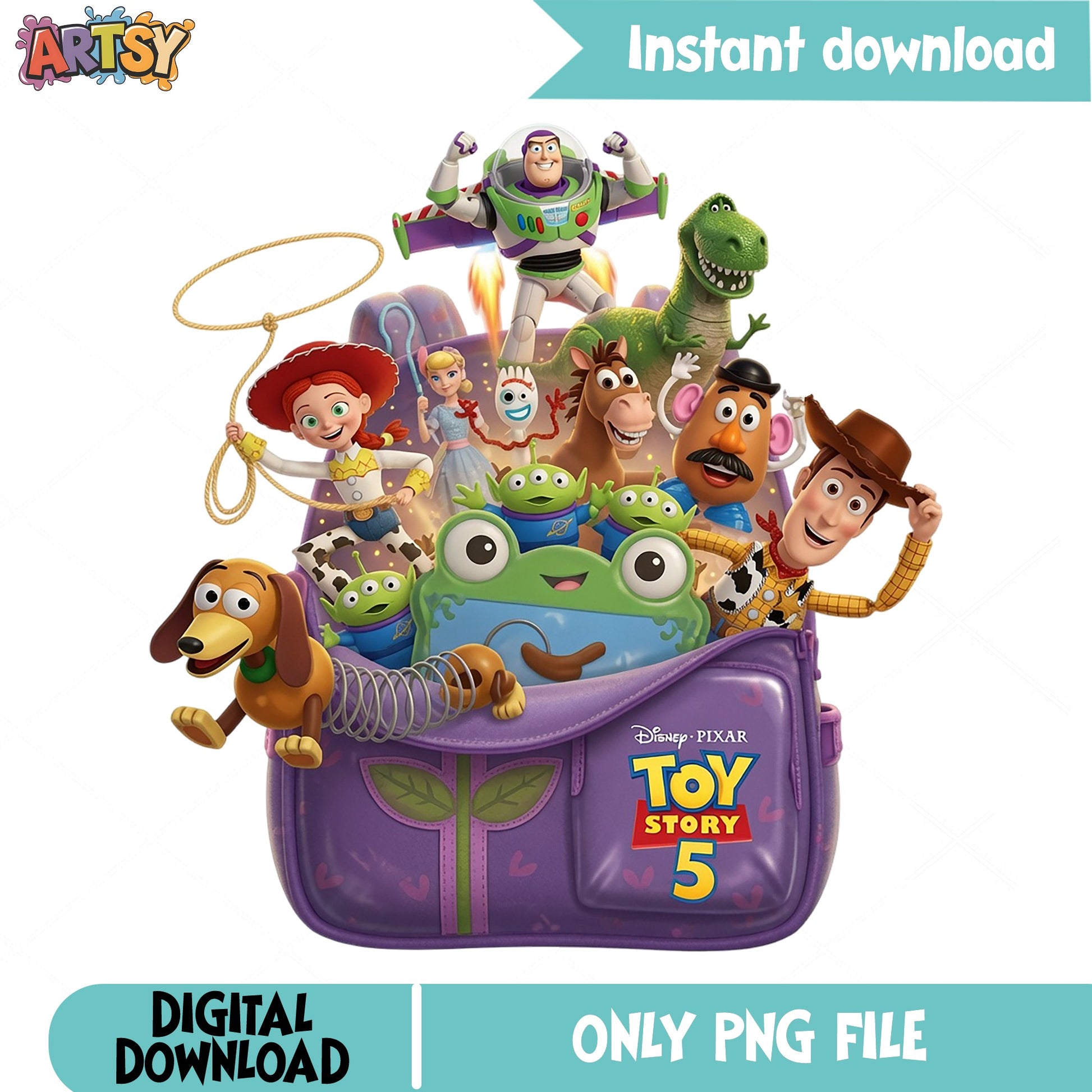 Toy Story 5 PNG Bundle, Woody And Buzz Lightyear PNG, Disney PNG