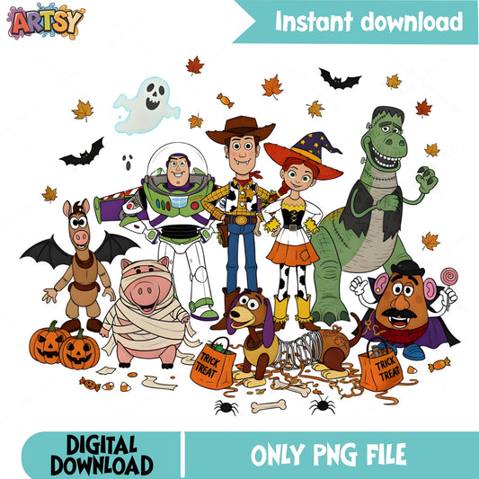 Toy Story Halloween PNG, Disney Halloween PNG, Trick Or Treat PNG