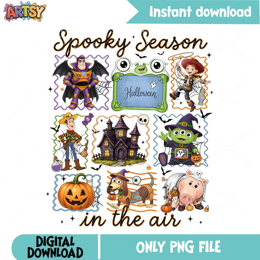 Toy Story Halloween PNG, Spooky Season In The Air PNG, Disney PNG