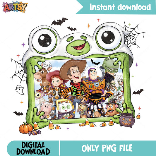 Toy Story Halloween PNG, Woody Buzz Lightyear Halloween, Disney PNG