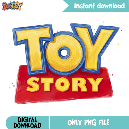 Toy Story Logo PNG, Disney Pixar Clipart, Birthday Party PNG