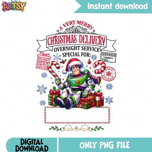 Toy story xmas png, disney christmas png, buzzlightyear png