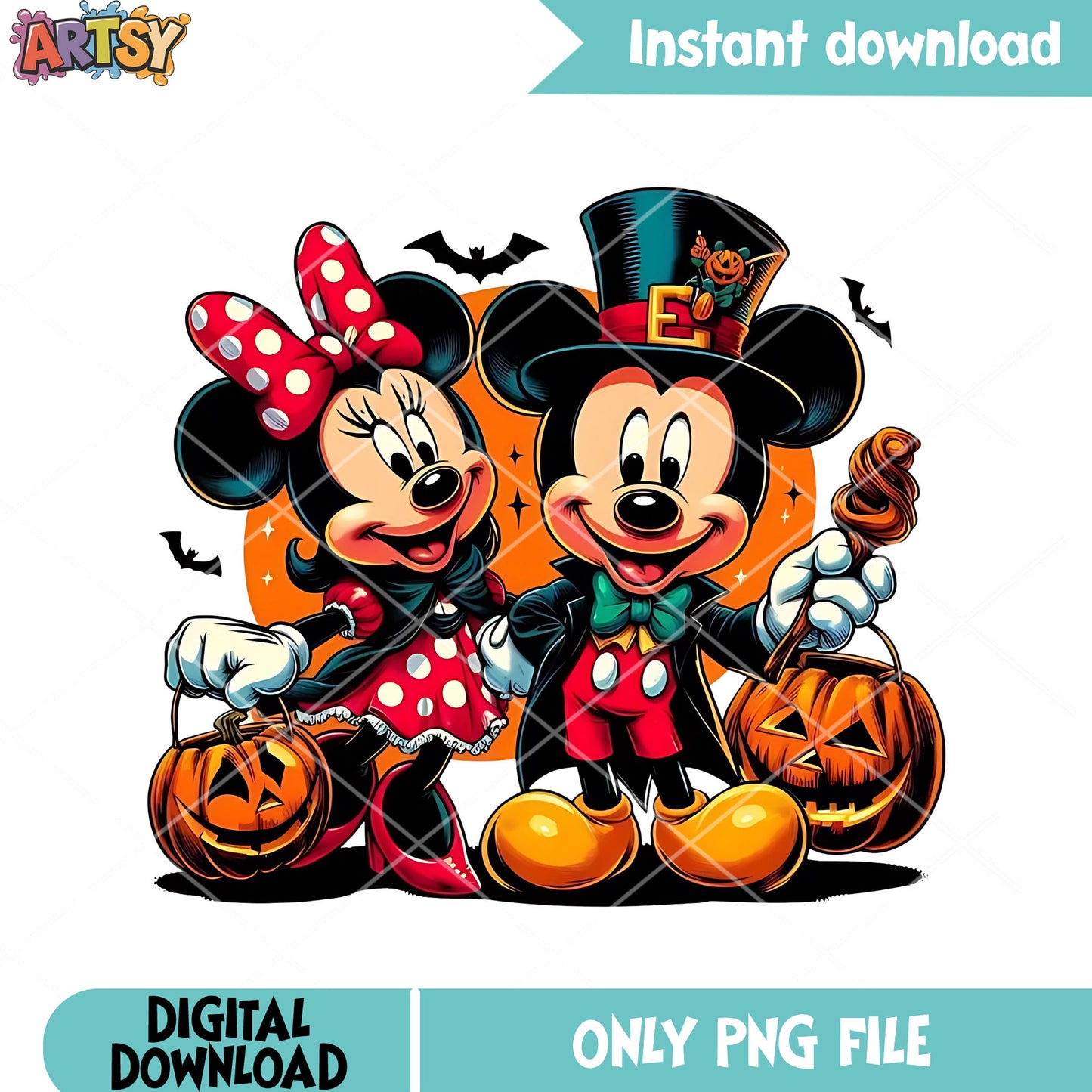 Trick or treat night png, mickey mouse png, magican costume png