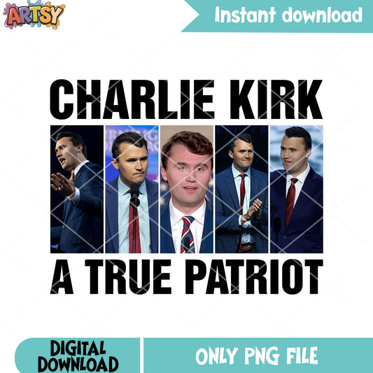 True patriot charlie png, pray for charlie png, Charlie Kirk rip png