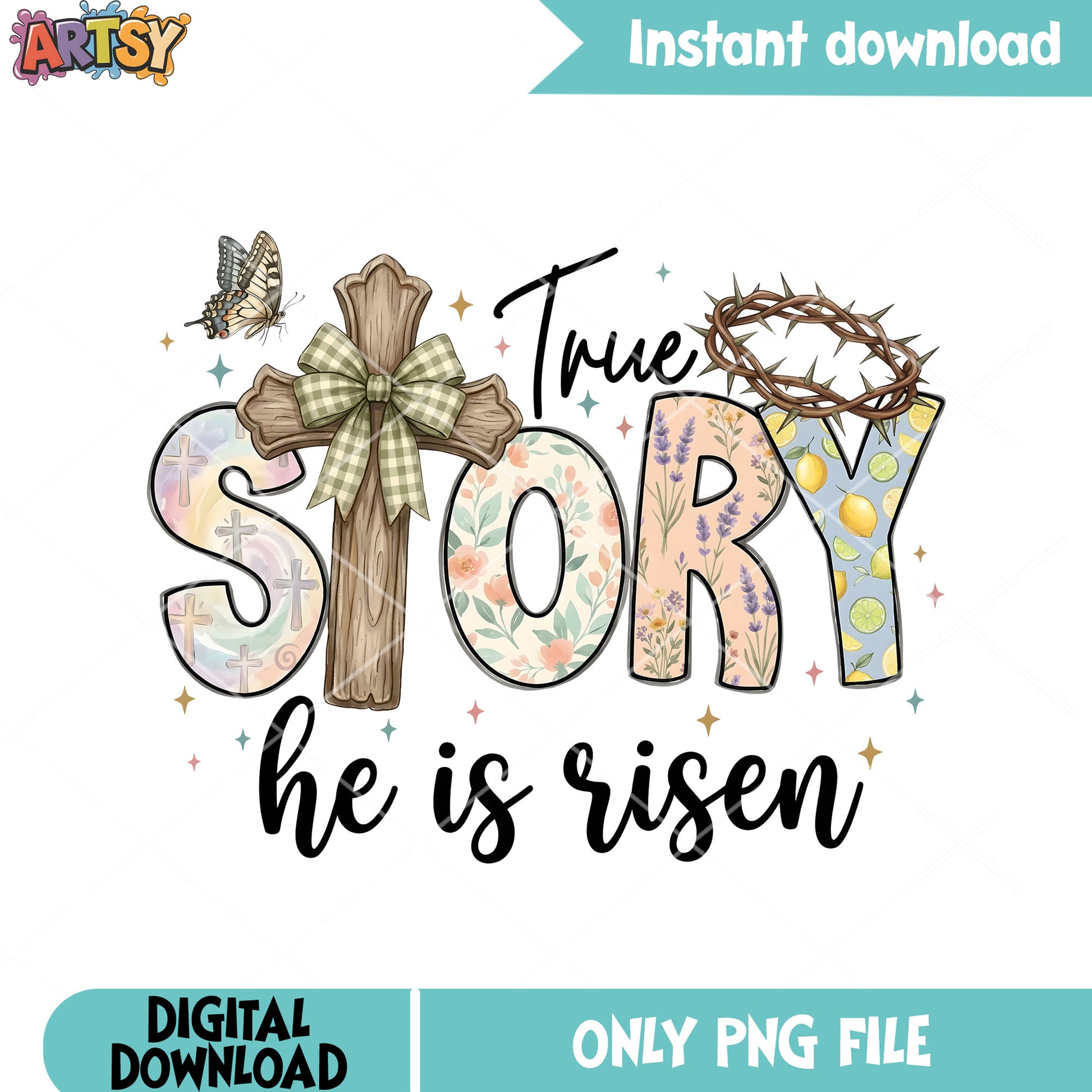 True story he is risen png, he is risen png, easter quote png