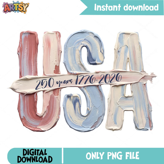 USA 250 Years 1776 2026 PNG, 4th Of July PNG, America PNG