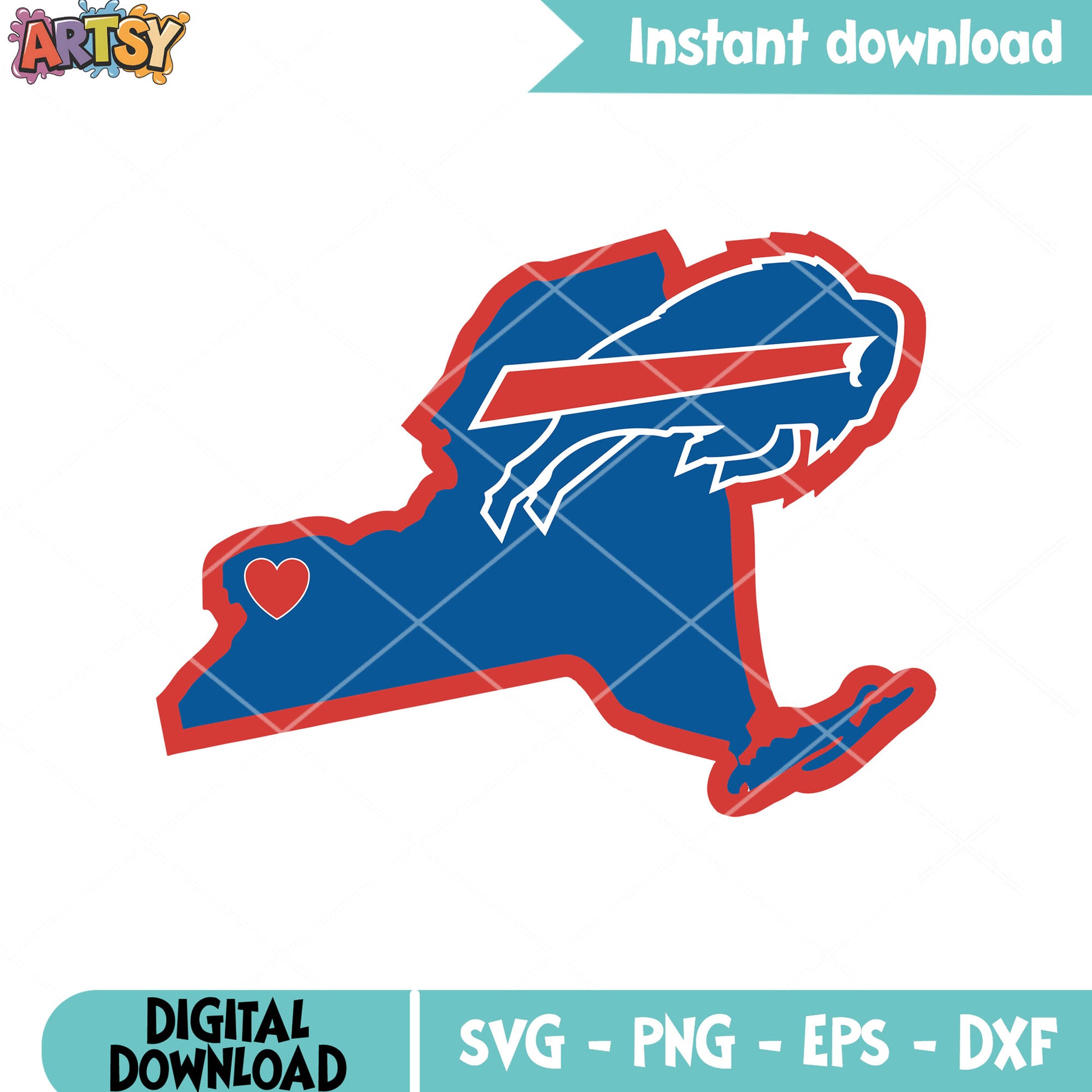 Usa football nation team svg, buffalo bills​ svg, afc east svg