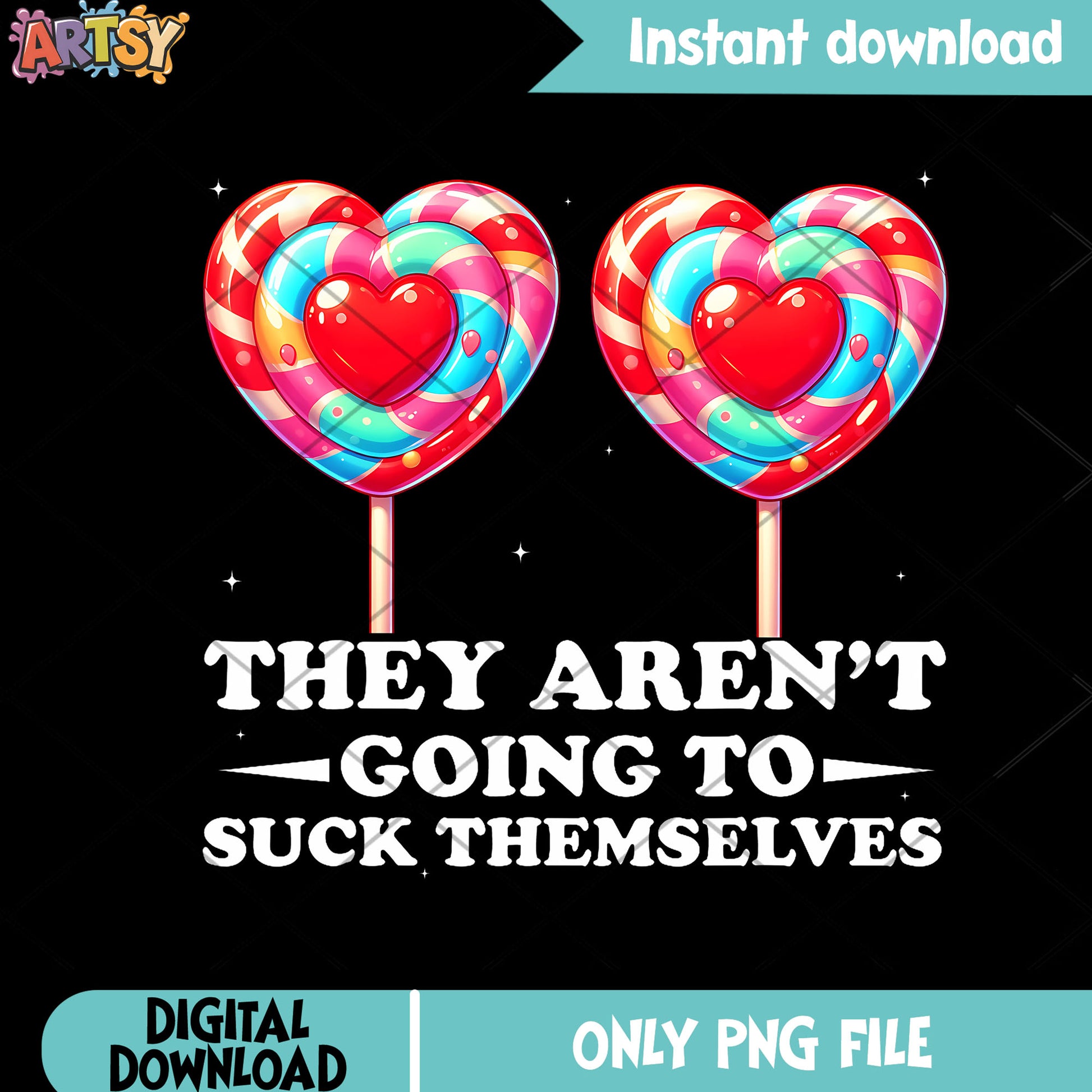 Valentine Inappropriate T-Shirt png, candy sticks png, heart icon ​png