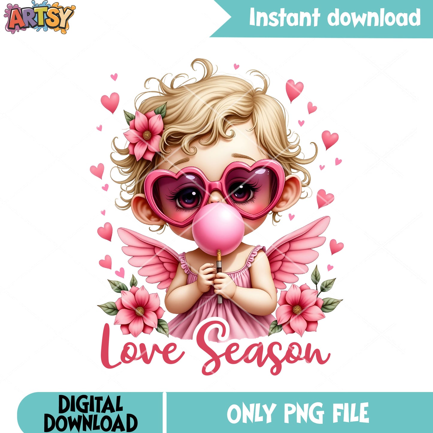 Valentine cupid season png, valentine cupid png, Love season png