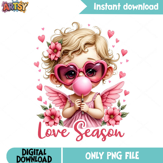 Valentine cupid season png, valentine cupid png, Love season png