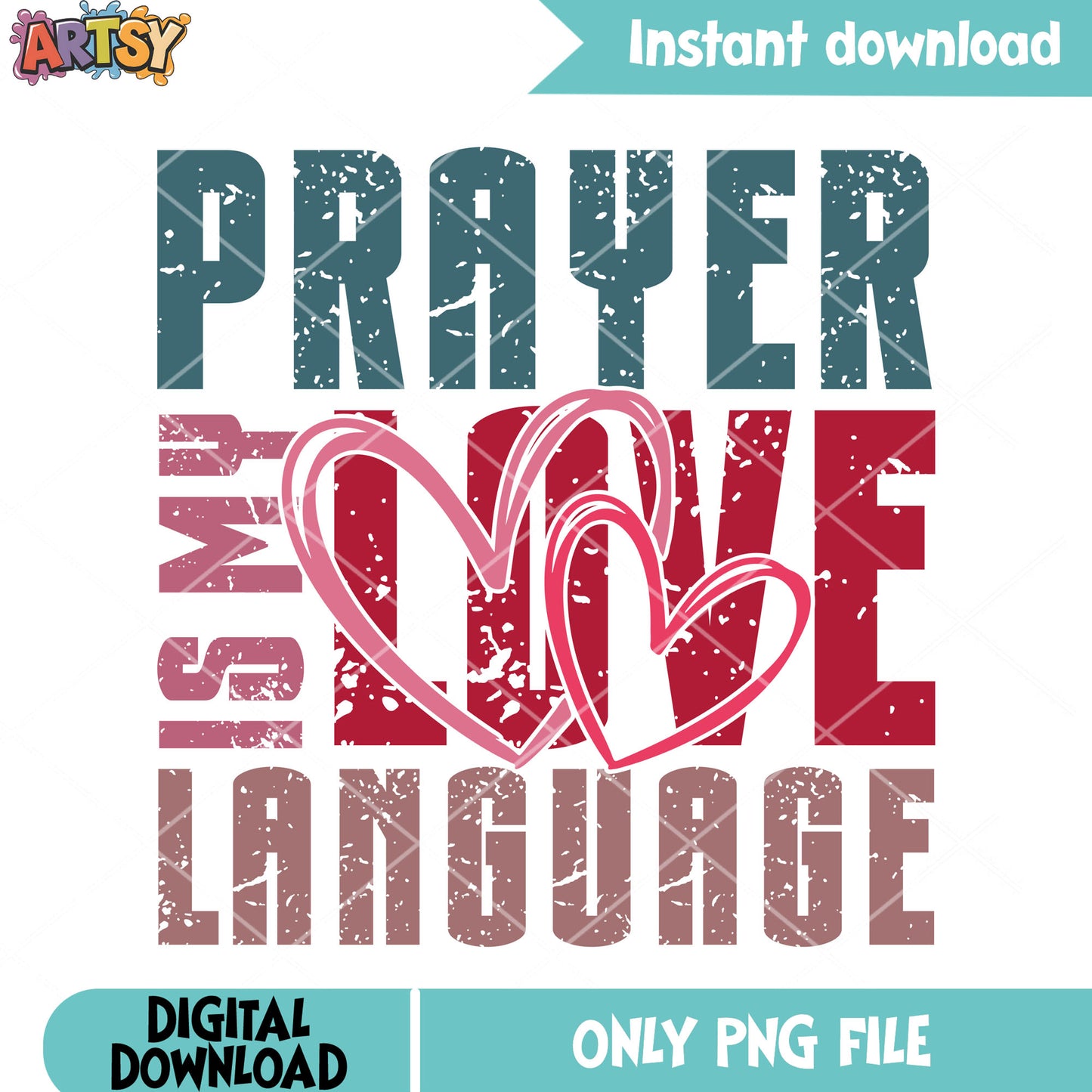 Valentine prayer love language png, valentine season png, love vibes png