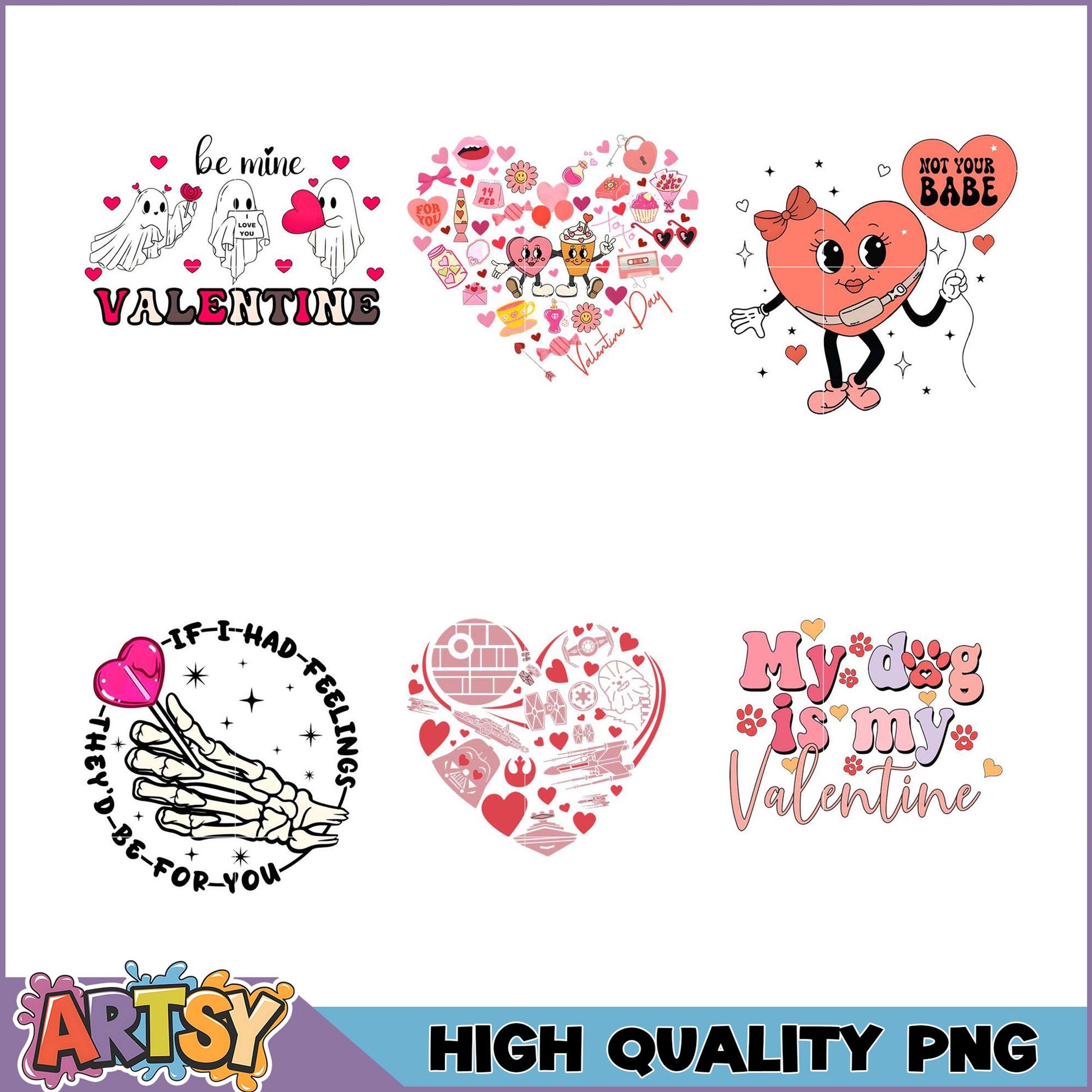 Valentines Day PNG Bundle Cute Designs
