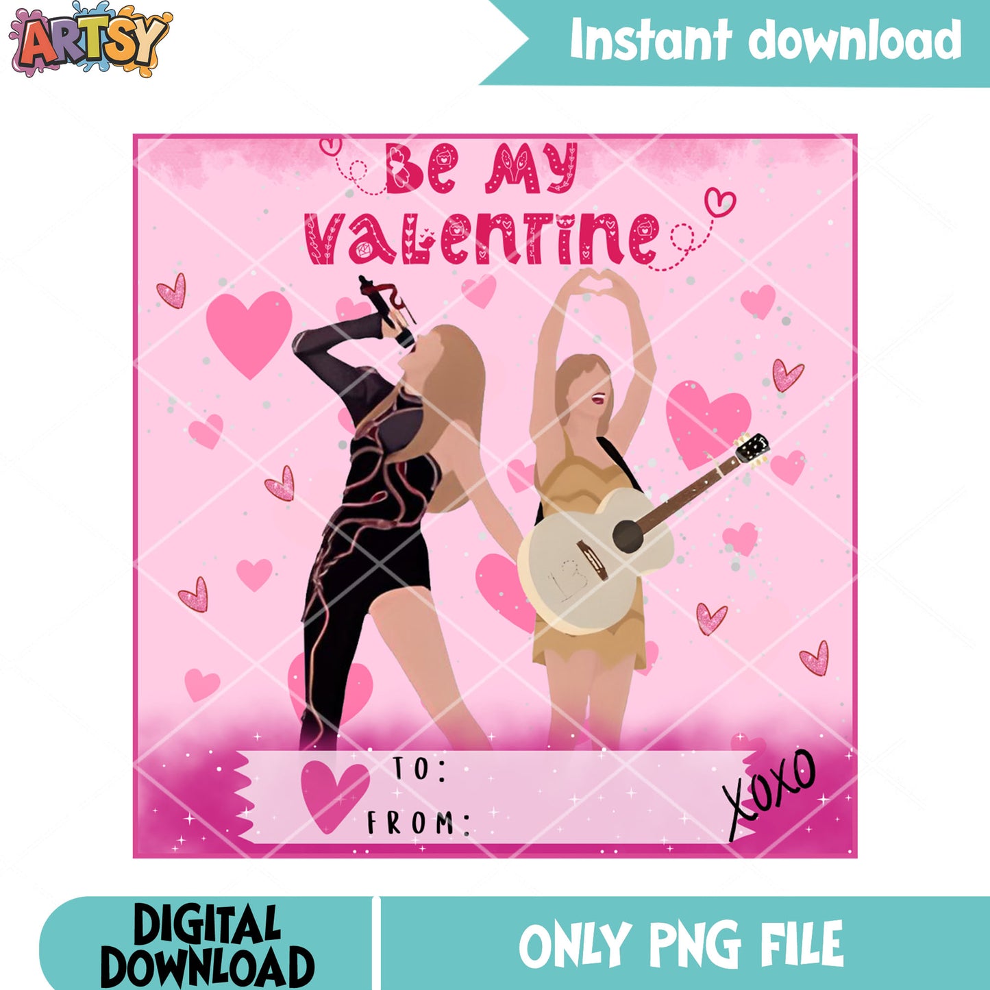 Valentine stamp singer png, valentine vibes png, taylor swift png