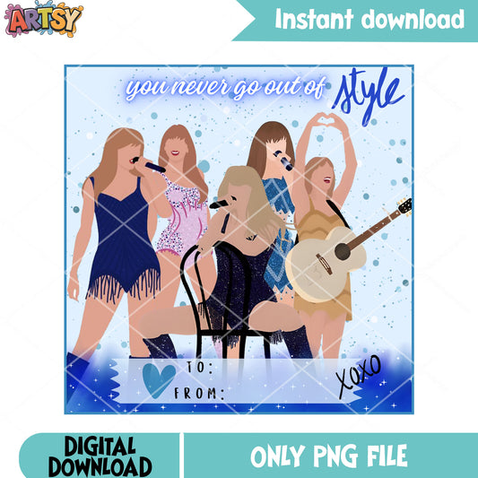 Valentine stamp style vibes png, taylor swift png, valentine day png