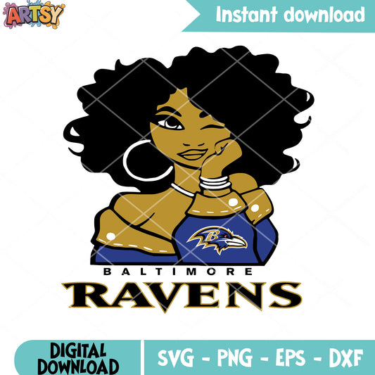 Varsity jacket baby girl svg. ravens baltimore svg, nfl football​ svg