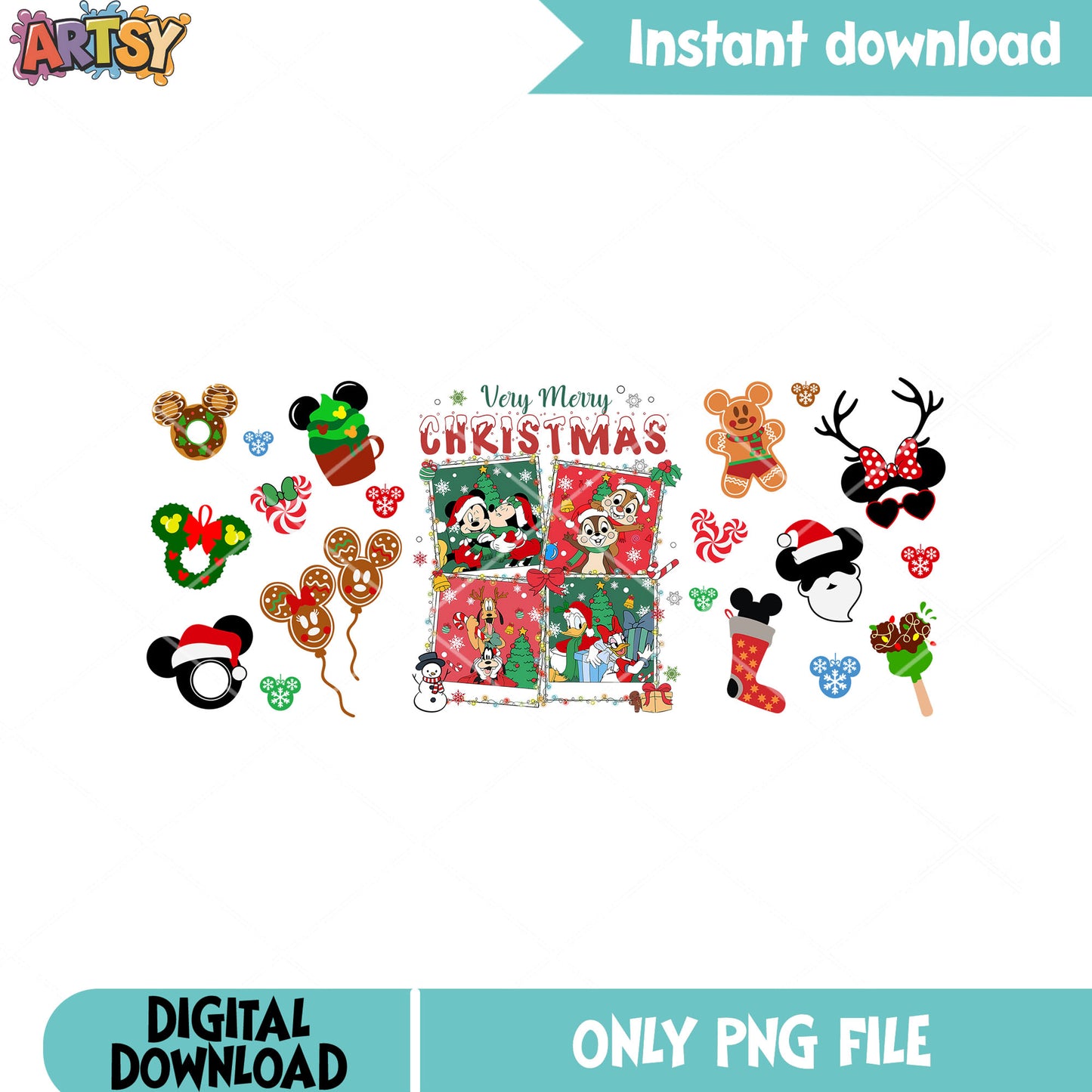 Very mery christmas comic png, mickey mouse png, minnie mouse png