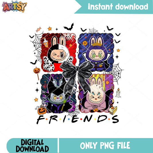 Villain friends labubu disney png