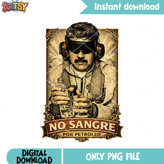 Vintage nicholas maduro png, free venezuela png, venezuela libre png
