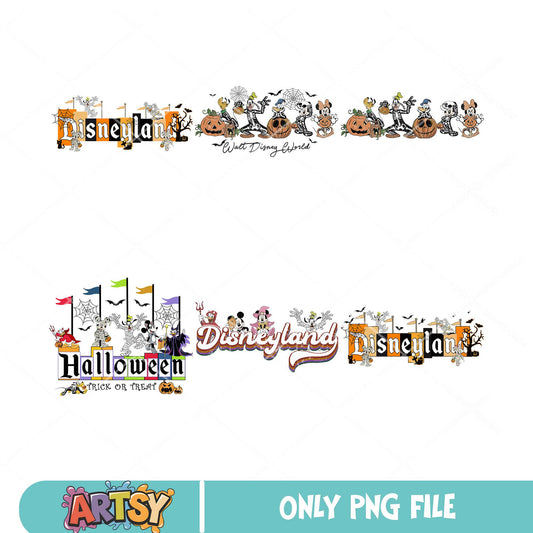 Walt disney halloween png bundle, disney halloween png, mickey halloween png