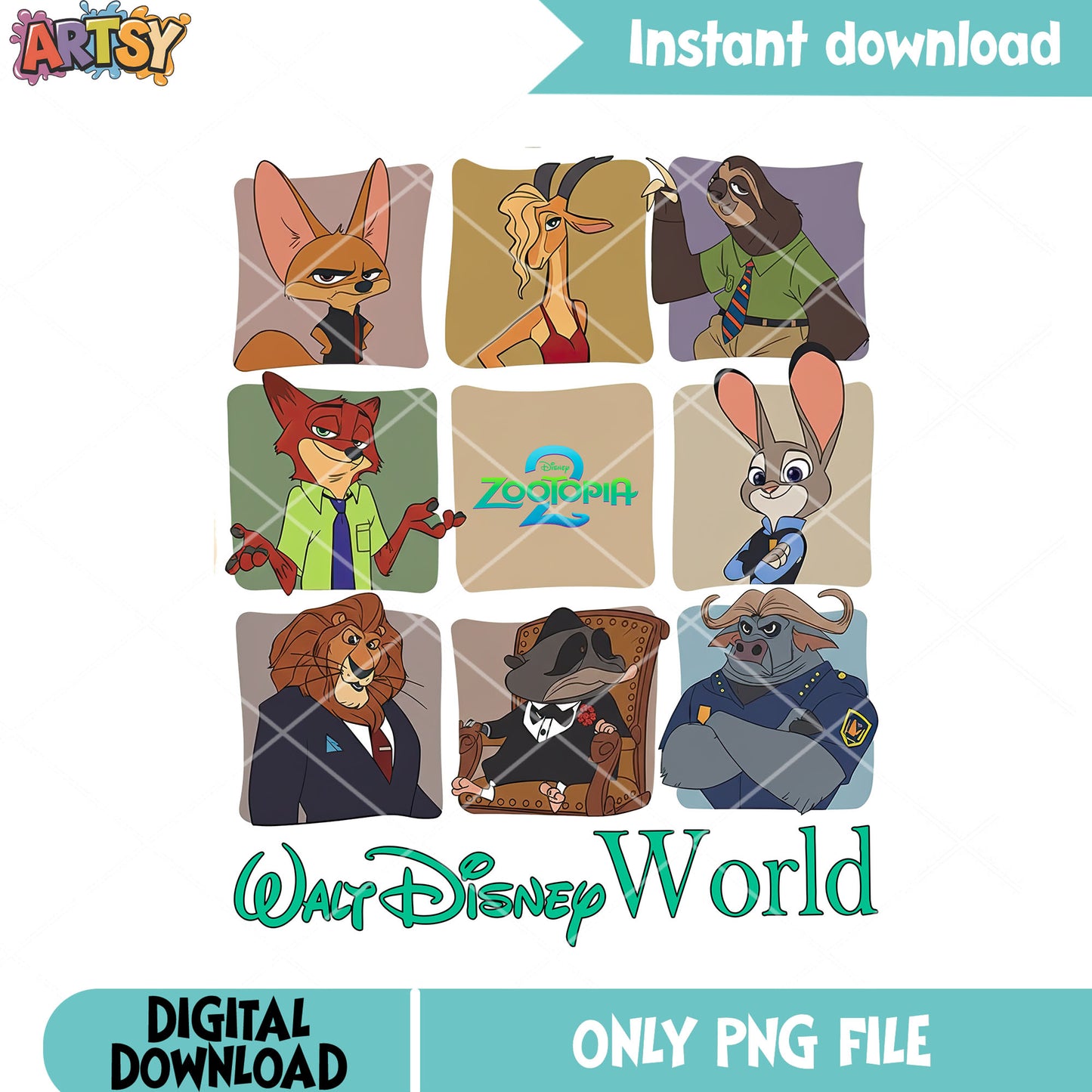 Walt disney world png, zootopia character png, zootopia 2 png