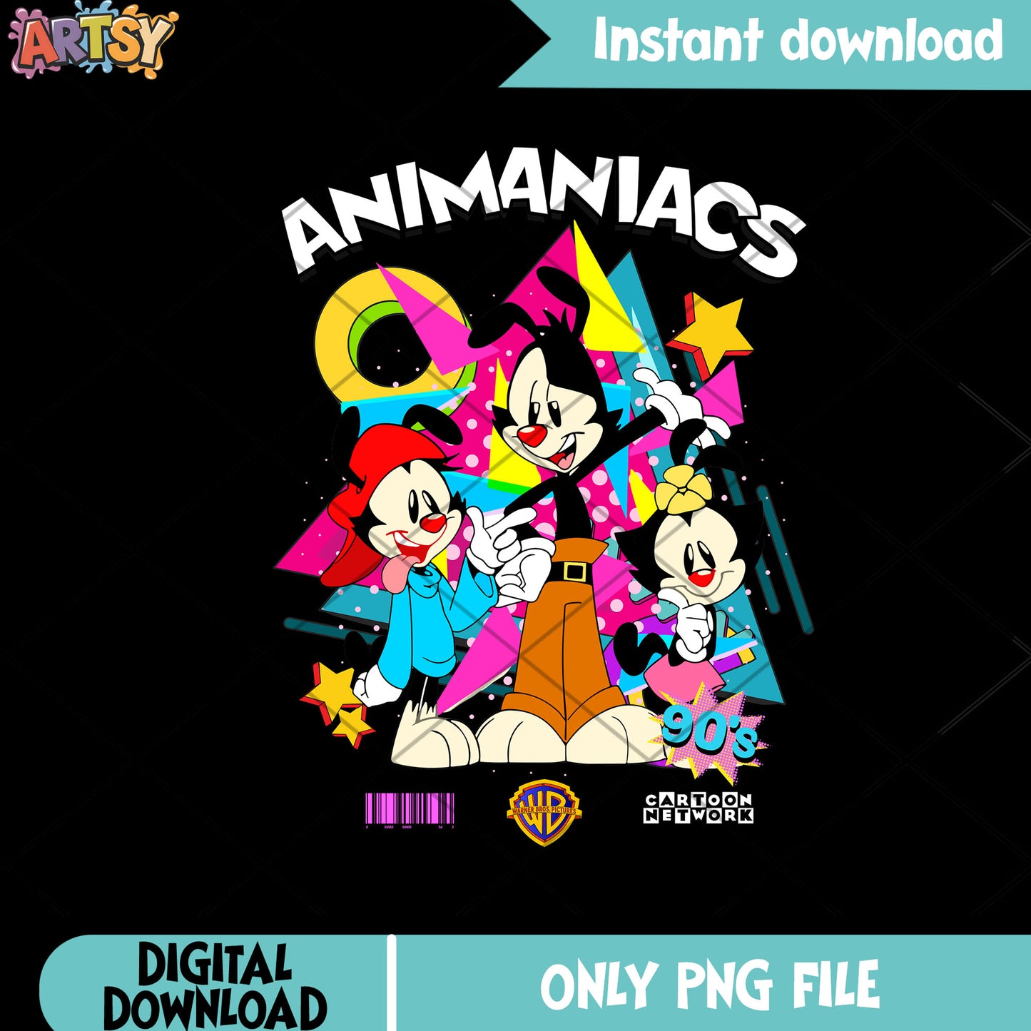 Warner Bros png, Animaniacs png, Vintage aesthetic png