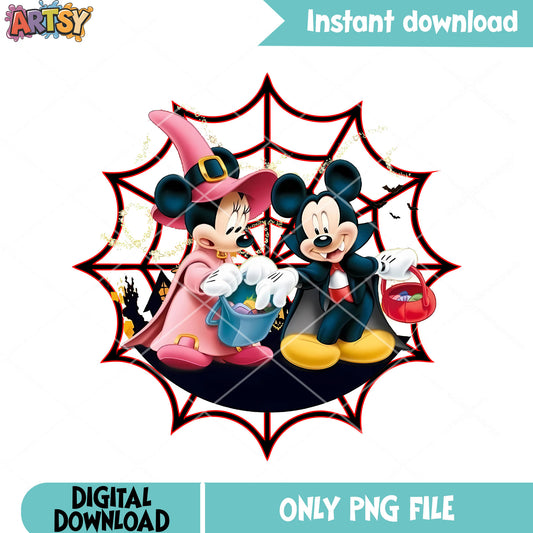 Web spider Minnie png, vampire custom​ png, disney character png