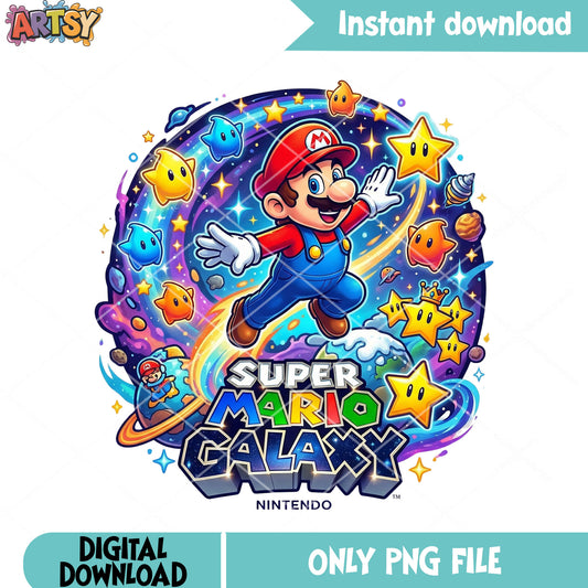 We go mario galaxy png, mario characters png, nintendo switch png